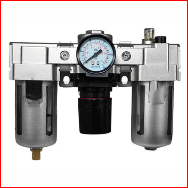 FILTRO REGULADOR Y LUBRICADOR CON MANÓMETRO ½" - MARCA VOYLET